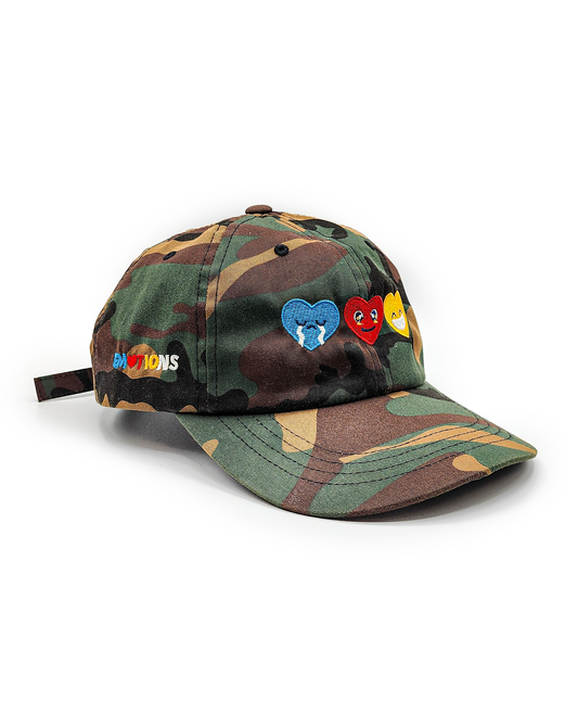 Triple Heart Snapback Dad Cap (CAMO)