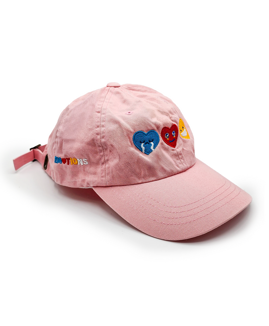 Triple Heart Snapback Dad Cap (PINK)