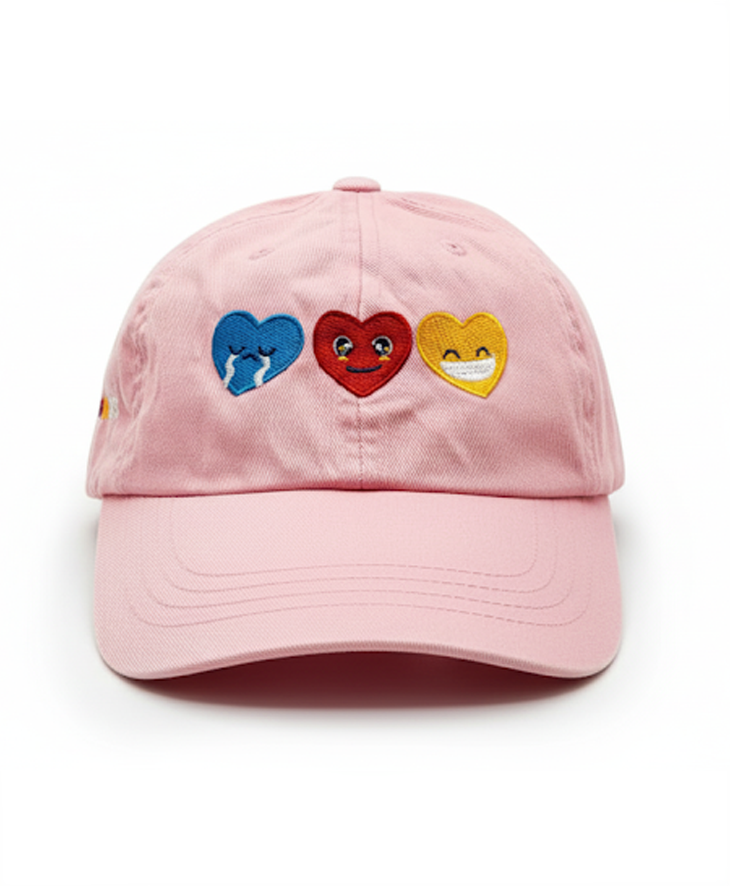 Triple Heart Snapback Dad Cap (PINK)