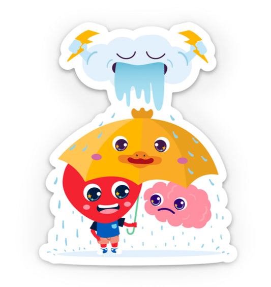 Sticker ❤️🧠⛈️